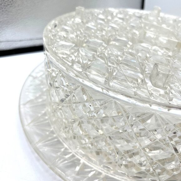 Vintage Cake Holder keeper server acrylic - Picture 2 of 10